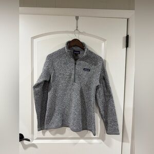 Patagonia Better Sweater Women’s Medium 1/4 Zip Gray Fleece Pullover